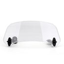 Motorcycle Adjustable Clip On Windshield Extension Spoiler Wind Deflector