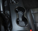 Carbon Fiber Front Water Cup Holder Cover Trim For Mustang 2015+ Generic