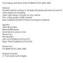 Front Kidney Grill Grille Fit BMW X5 E53 2004-2006 X Series Gloss Black Generic