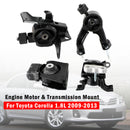 2009-2010 Toyota Matrix 1.8L L4 4PCS Engine Motor & Auto Transmission Mount 62015 62023 62027 62039