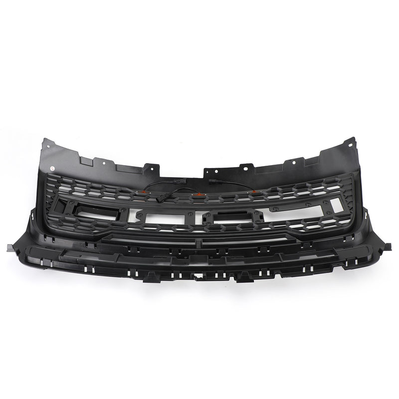 Ford Explorer 2016-2017 Front Upper Bumper Grille Grill With Lights Grey Generic