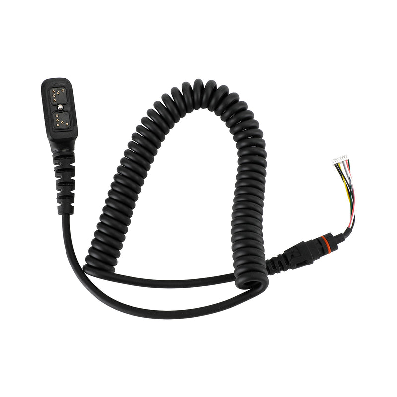 Radio Speaker Mic Microphone 8 Pin Cable For Hytera PD580H PD788 PD782 PD785
