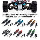 2Pcs Metal Shock Absorber Damper For Wltoys 1/18 A949 A959 A969 A979 K929 RC Car