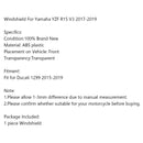 ABS Plastic Motorcycle Windshield WindScreen for Ducati 1299 2015-2020 Generic