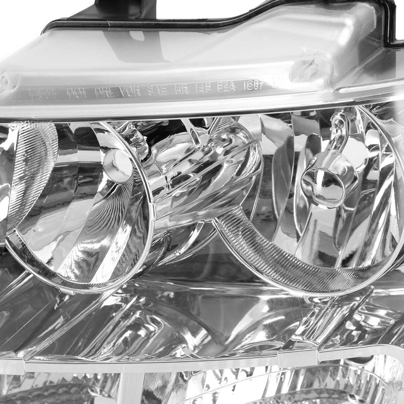 Chevrolet Tahoe 2007-2014 Chrome Housing Clear Headlights Assembly