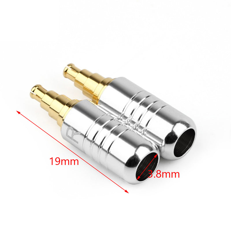 5PCS Beryllium Copper HiFi Earphone Plug Audio Connector For IE40 Pro Chrome