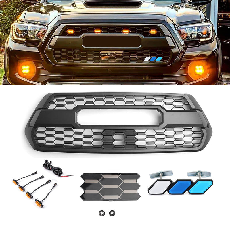 Toyota Tacoma TRD PRO 2016-2023 Front Bumper Hood Grille With Sensor Cover