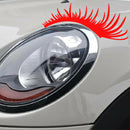 Porsche Volkswagen Beetle Black Car Headlight Eyelash Sticker Eyebrow Decal