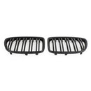Matt Black Dual Slats Front Hood Kidney Grill Grille Fit BMW X1 E84 2009-14 SUV
