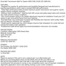 Drive Belt Transmission V-Belt for Daelim NEW S300 23100-SZ2-0000-M1