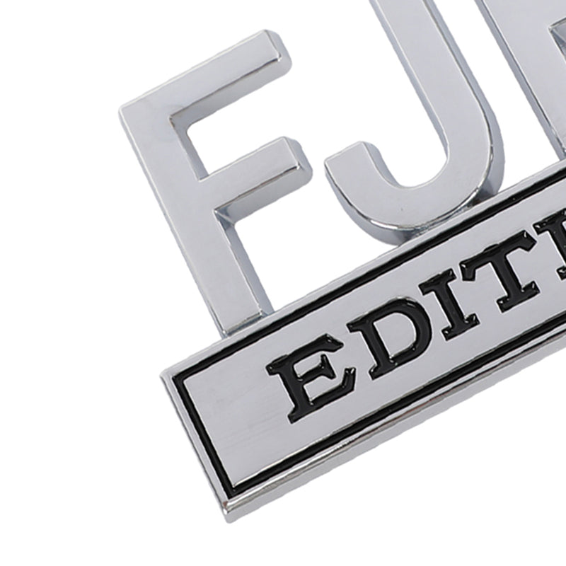 2¡Á FJB EDITION 3D Emblem Badge Truck Car Decal Bumper Sticker Sliver & Black