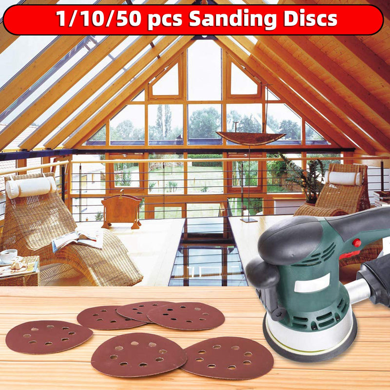 125mm 5 inch Sanding Discs 40 - 2000 Grit for Orbital Sander Loop Sandpaper