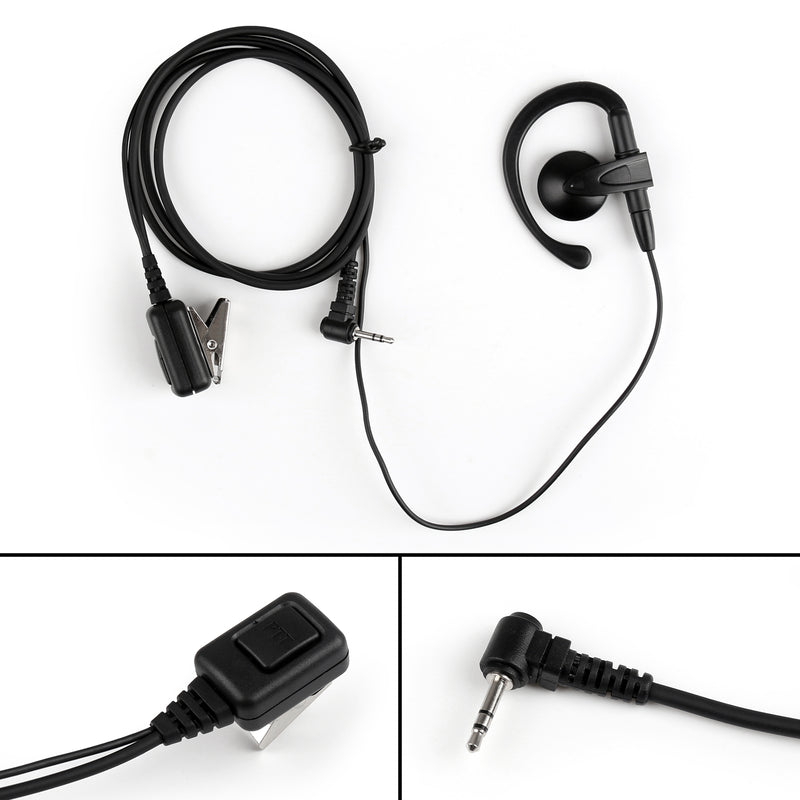 1Pcs 2.5mm Earhook Earpiece Headset PTT Mic For Motorola T6200 T6220 T5422 Radio