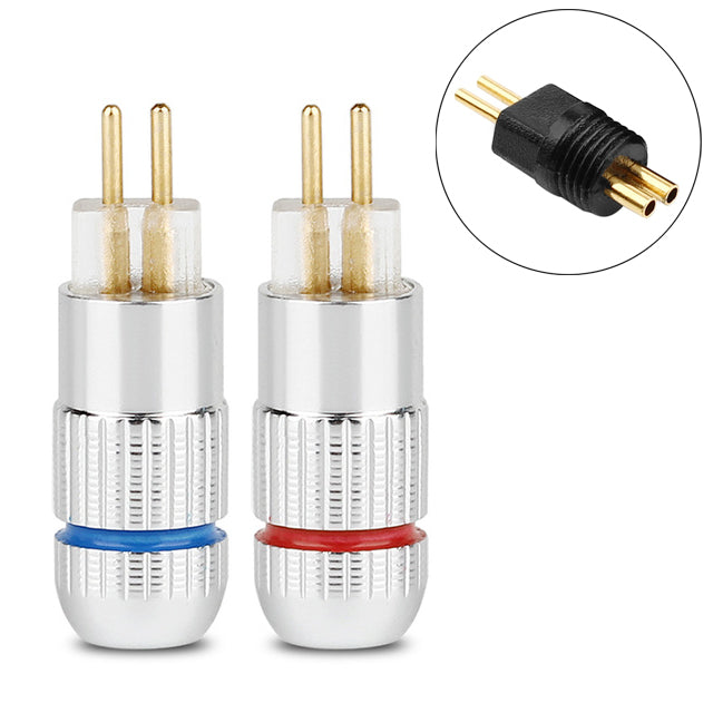 5PCS 0.78mm Earphone Plug Solder Wire Connector For UM3X W4R UE18 UE11 Chrome