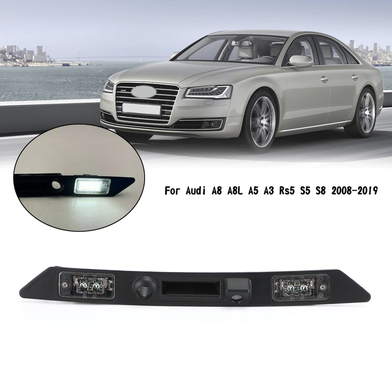 Rear Trunk Licence Plate Lights Handle Fit Audi A8 A8L A5 A3 Rs5 S5 S8 2008-2019 Generic