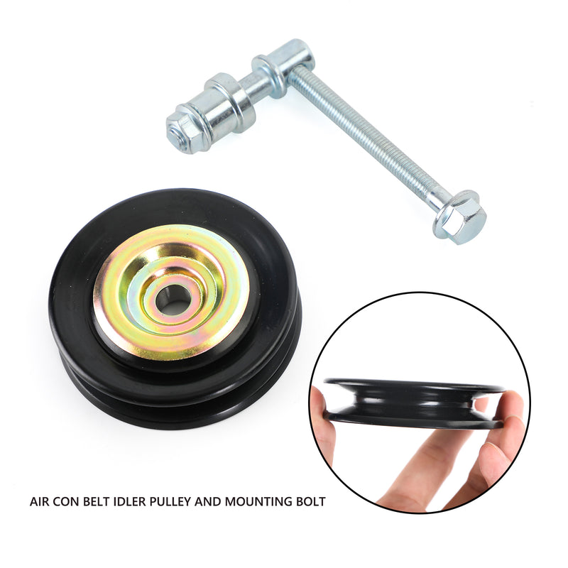 Air Con Belt Idler Pulley And Mounting Bolt For Toyota Landcruiser HZJ75 1990-99 Generic