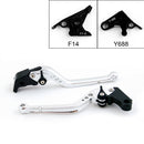 Long Brake Clutch Levers For Yamaha YZF R1 YZF R6 FZ1 FAZER R6S Black Generic