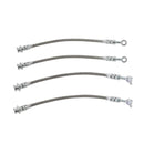 Front+Rear Braided Brake Line Hose Set For Nissan Patrol GQ Y60/Ford Maverick DA Generic