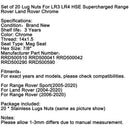 Set of 20 Lug Nuts For LR3 LR4 HSE Supercharged Range Rover Land Rover Chrome