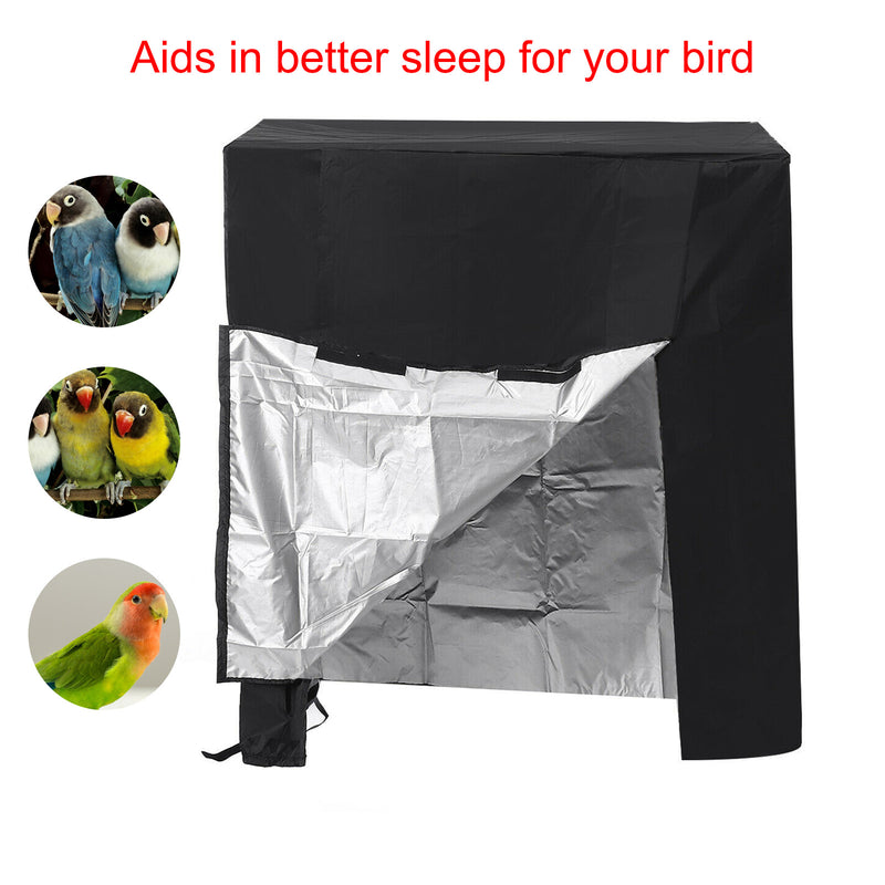 Large Guard Parrot Night Pet Bird Cage Cover Protective Dust Proof Black