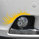 Porsche Volkswagen Beetle Black Car Headlight Eyelash Sticker Eyebrow Decal