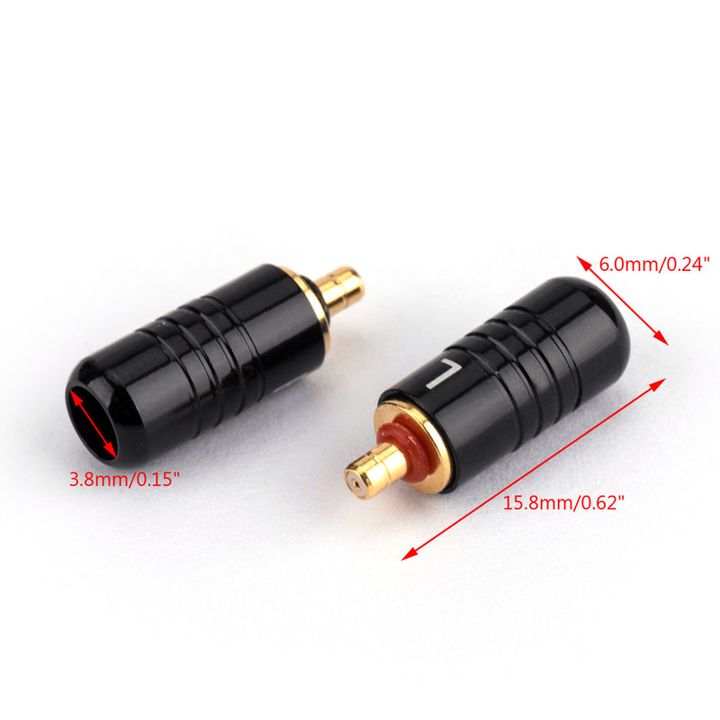 1Pair Earphone DIY Pin Connector Jack For UE Live UE6 Pro SUPERBAX IPX Black