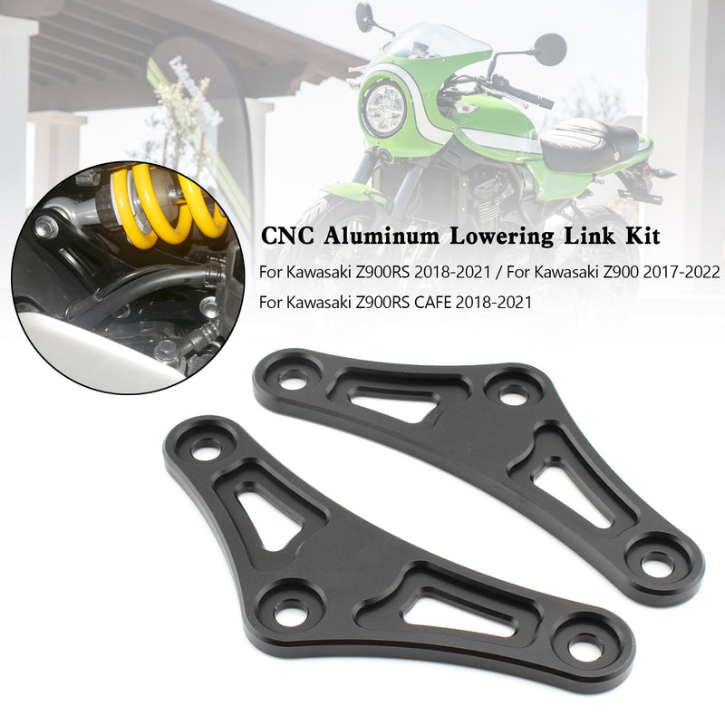 CNC Aluminum Lowering Link Kit 30mm For Kawasaki Z900RS CAFE Z900 2017-2024