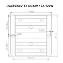 WaterProof 48V/60V to 12V 10A 120W Step Down DC/DC Power Converter Regulator