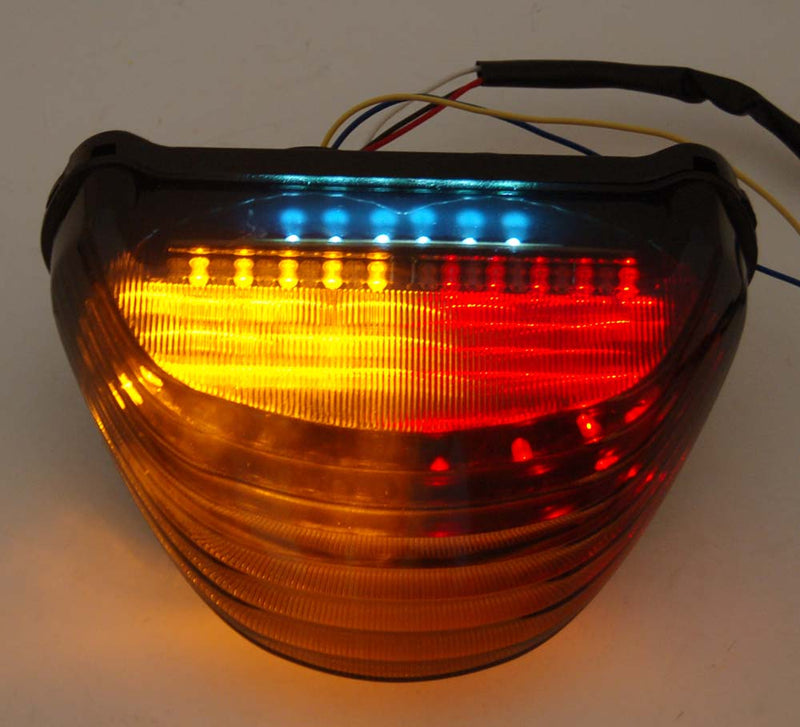 Integrated LED TailLight Turn Signals for Kawasaki Ninja ZX12R 00-05 Smoke Generic