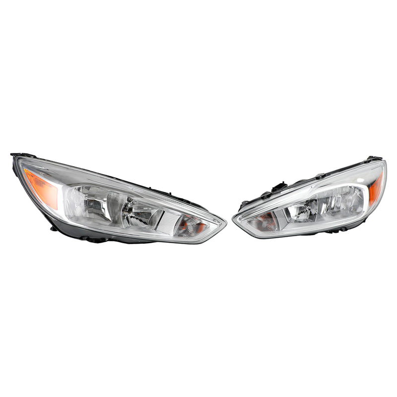 Ford Focus 2015-2018 Left+Right Projector Headlights Headlamps
