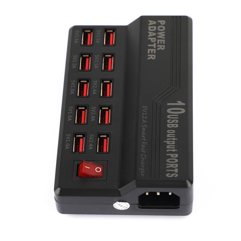 10 Port USB Desktop Charger 5V/12A Multi Hub Dock Fast Charging Station AU Plug