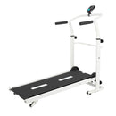 Folding Manual Treadmill Working Machine Cardio Fitness Exercise Incline Home