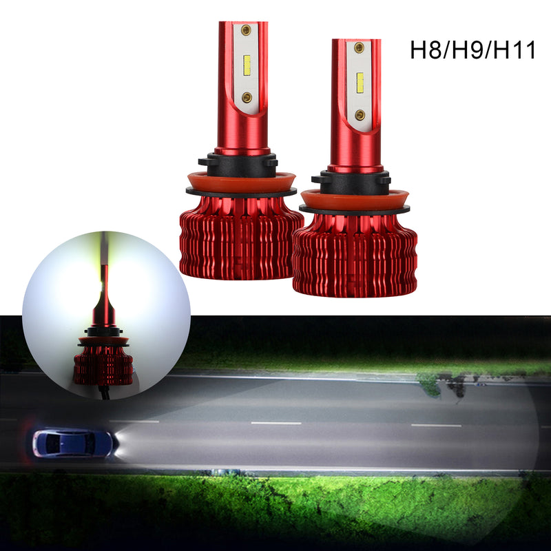 2PCS LED Headlight Kit Bulbs 6500K Driving Light Fog Lights Super Bright Generic