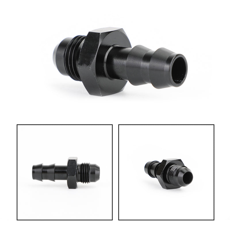 6 AN Male Flare to 3/8'' Hose Barb Adapter Fitting AN6 6AN -6AN 3/8 Push Lock Generic