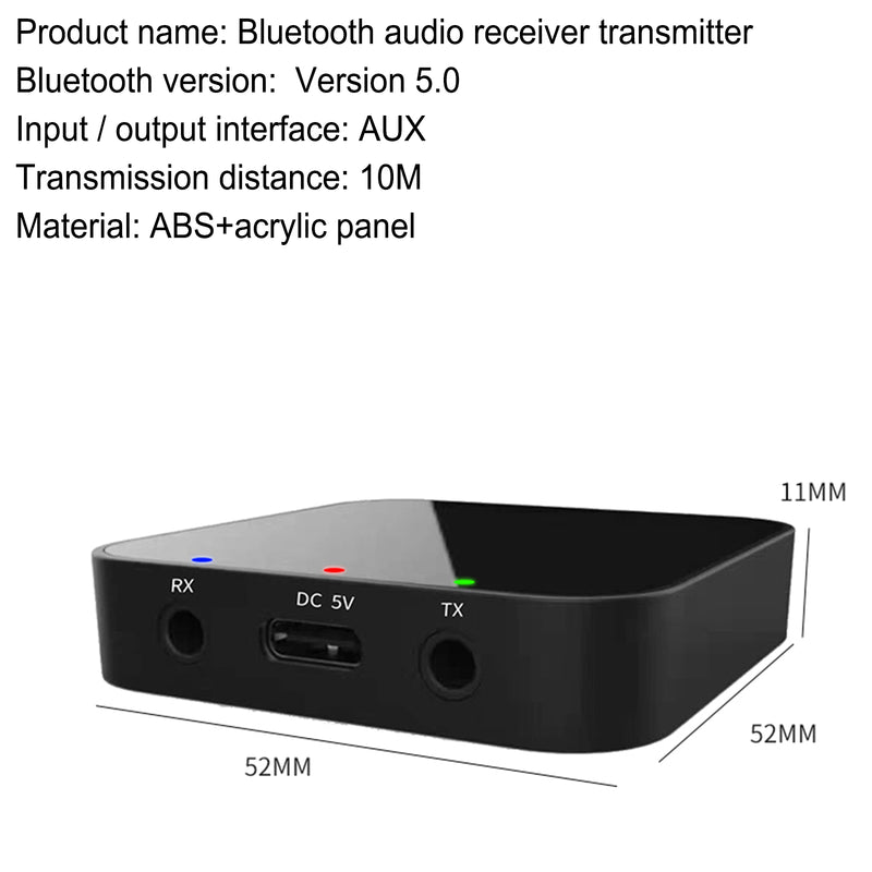 Car Sound System Type-C Bluetooth 5.0 Audio Receiver Transmitter Music Adapter