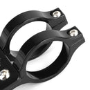 Universal 41mm Headlight Mount Bracket Fork Ear Chopper Cafe Racer Black Generic