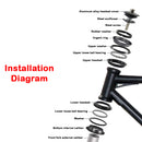 27.5 inches 21 Speed Adult Mountain Bike Black