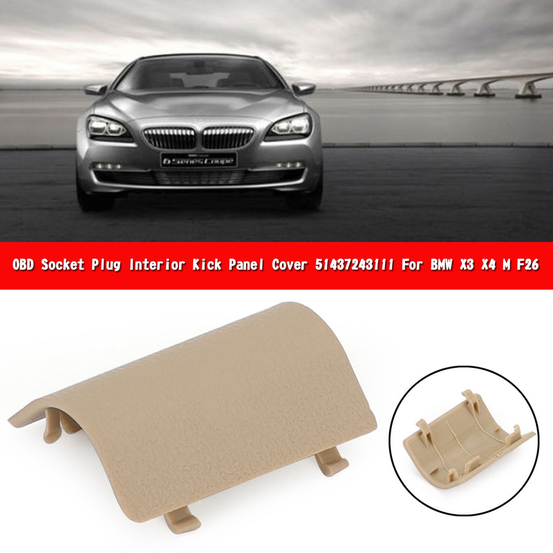 LHD OBD Socket Plug Interior Kick Panel Cover 51437243111 For BMW X3 X4 M F26 Generic