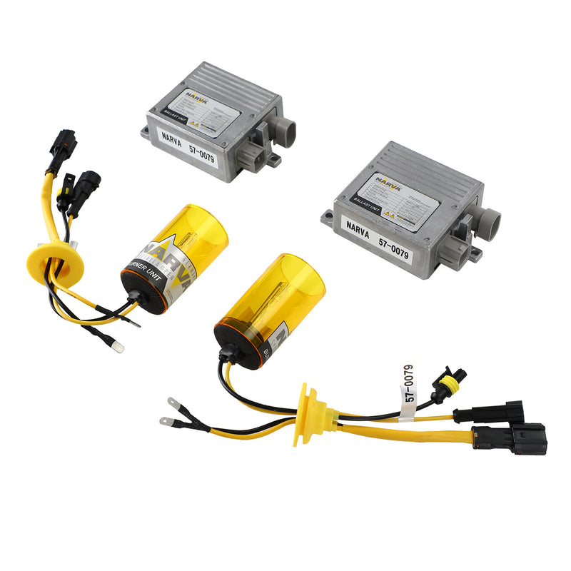 H1 For NARVA HID High Intensity Discharge Headlight Lamp Set 12V35W P14.5s 5500K Generic