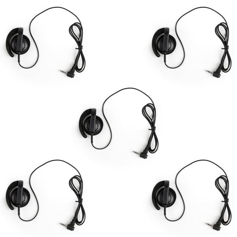 3.5mm Listen Only G Shape Headset Earhook For Radio MIC Speaker MP3 MP4