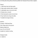 Bow or Silencers, Rabbit String 2pk Rex Fur Recurve Longbow Balls