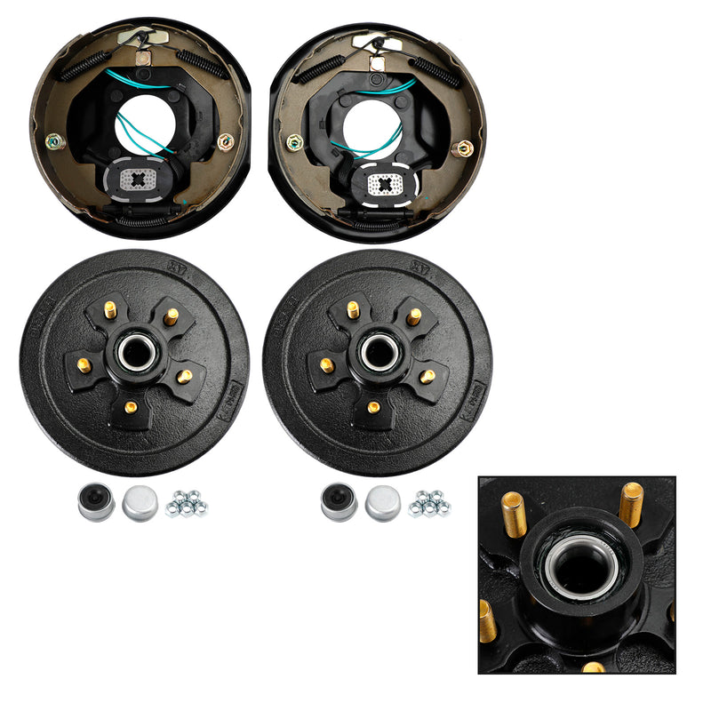 Trailer 10"-5 on 4-1/2 Hub Drum Kits w/-10" Electric Brakes for 3.5K Axle