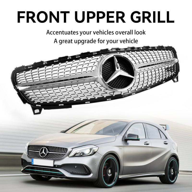 MERCEDES BENZ A CLASS W176 2016-2018 Diamond Front Bumper Grille Grill