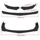 4PCS Universal Front Bumper Lip Body Kit Spoiler Fit GMC Honda Civic BMW Benz