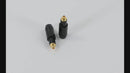 4 Pairs Earphone DIY Pin Gold Plated Audio Plug For MMCX 1840 1440 1540 Black
