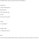 4PCS Wheel Center Hub Cap Cover Center Rim Cap Fit Tesla Model 3 Model Y Generic