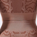 2Pcs Womens Snake Skin Pants Set Lounge Wear Tracksuit Yoga Gym Sport Suit