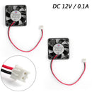 4PCS 12V 0.1A Cooling Computer Fan Ball Bearing Small 40隆脕10mm DC Brushless 2 Pin