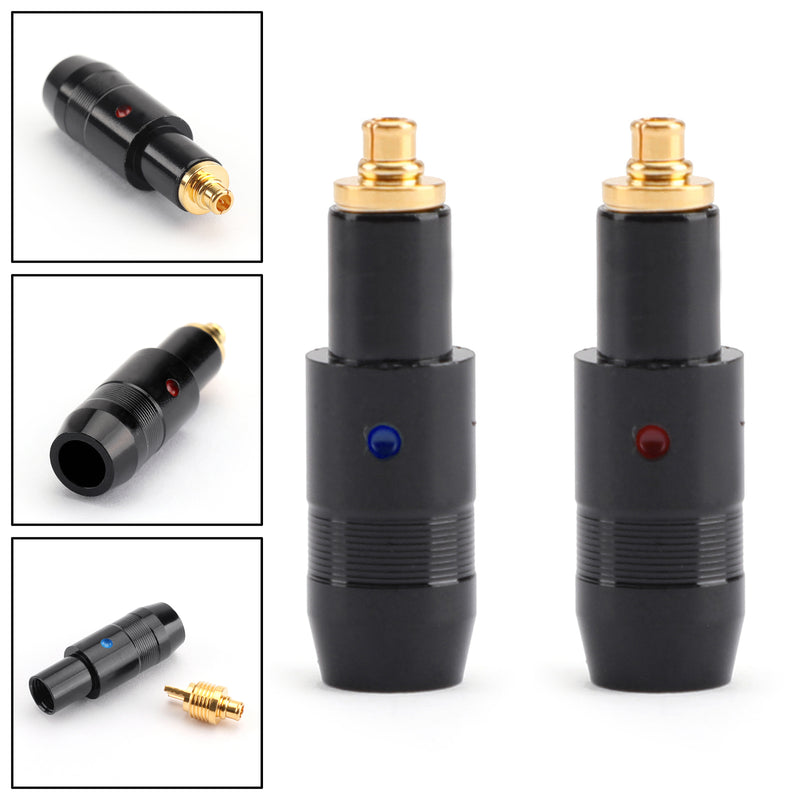 4 Pairs Earphone DIY Pin Gold Plated Audio Plug For MMCX 1840 1440 1540 Black