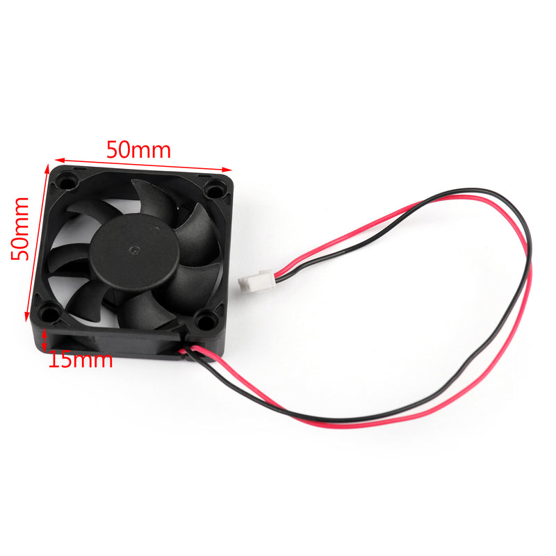 1Pcs DC Brushless Cooling PC Computer Fan 12V 5015B 50x50x15mm 0.14A 2 Pin Wire